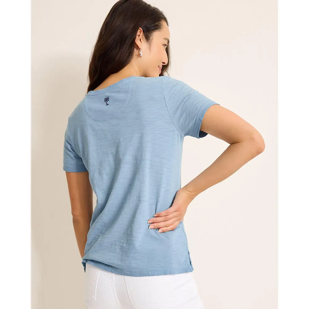 Tommy Bahama Women's Salty Breeze Pigment Dyed T-Shirt - Canyon Sky Tommy Bahama Clothing