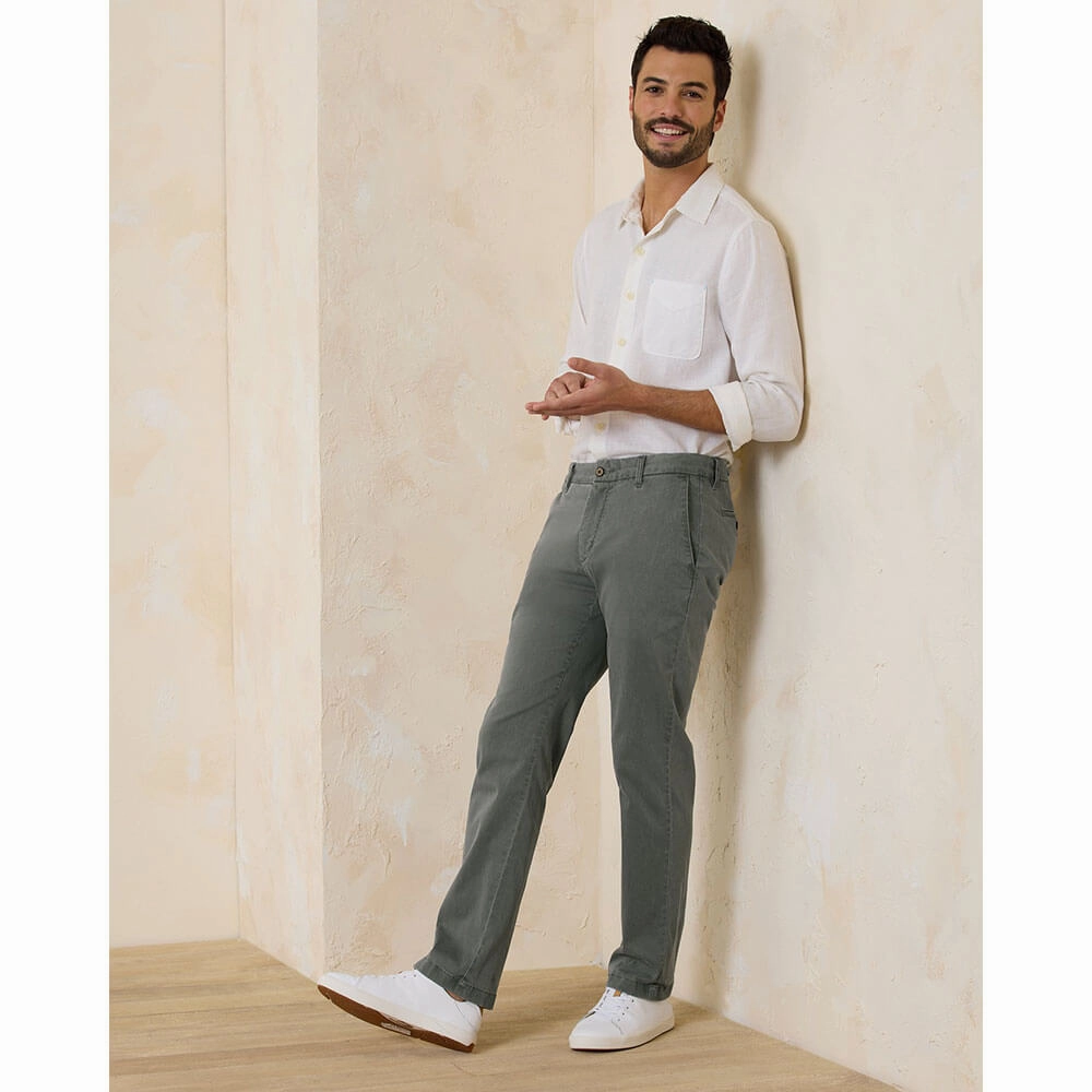 Tommy Bahama Boracay Flat Front Pants - Fog Grey* Mens Tommy Bahama