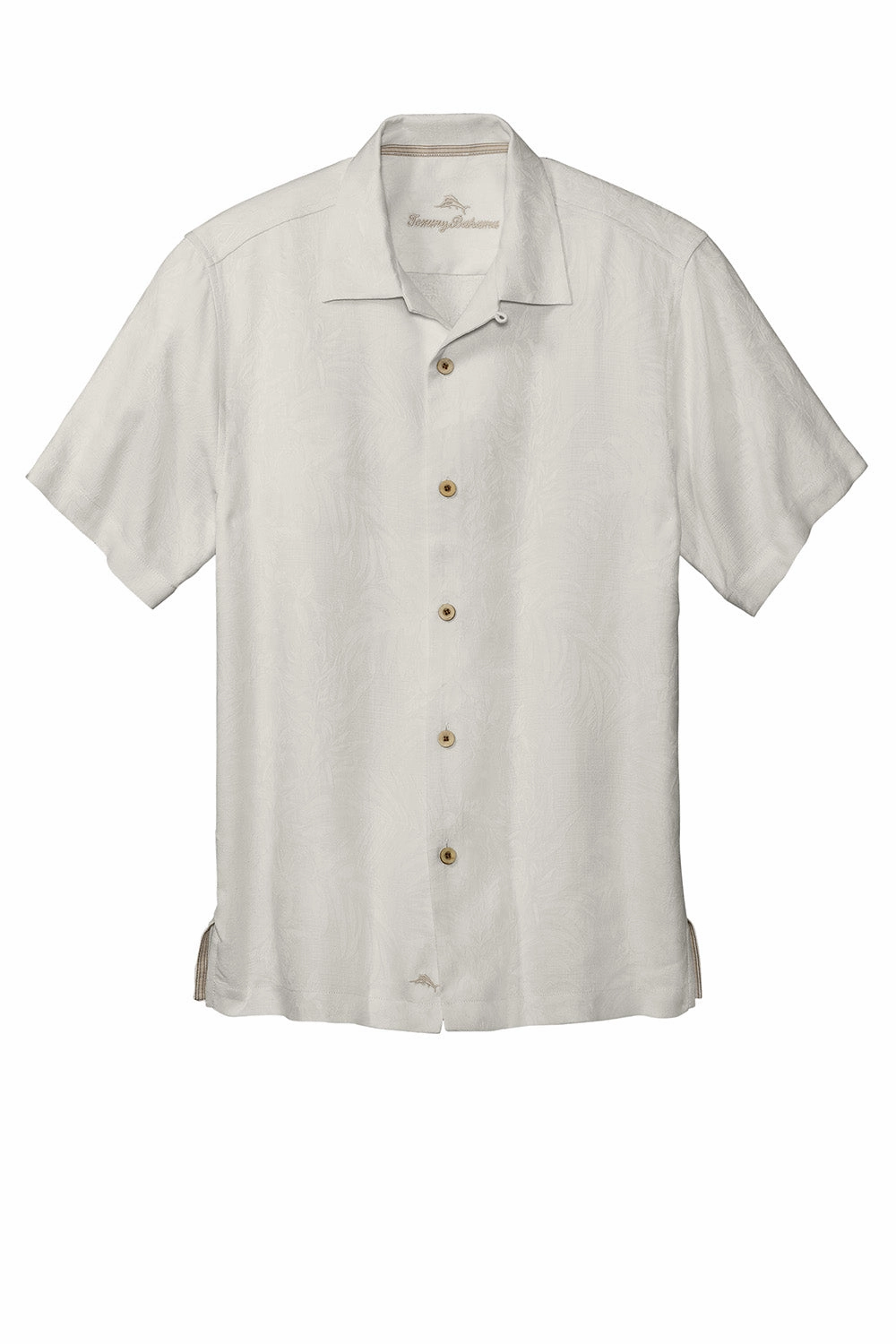 Tommy Bahama Mens Tropic Isles Short Sleeve Button Down Shirt - Continental Grey