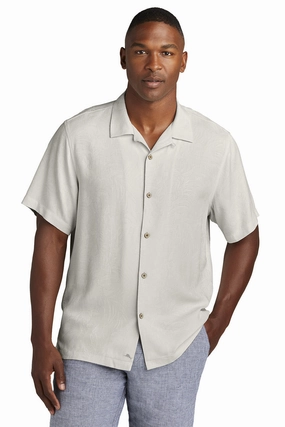 Tommy Bahama Mens Tropic Isles Short Sleeve Button Down Shirt - Continental Grey