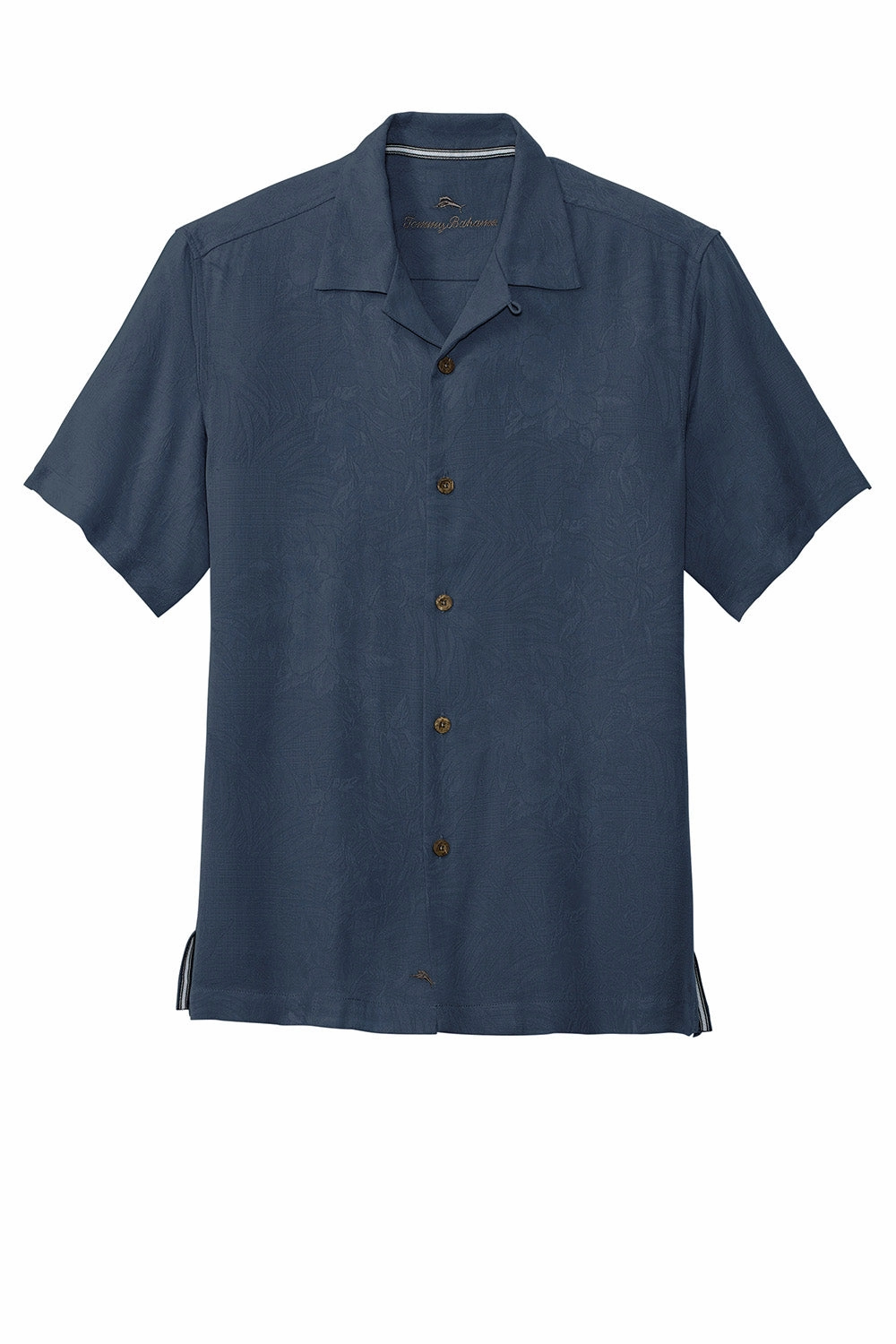 Tommy Bahama Mens Tropic Isles Short Sleeve Button Down Shirt - Navy Blue