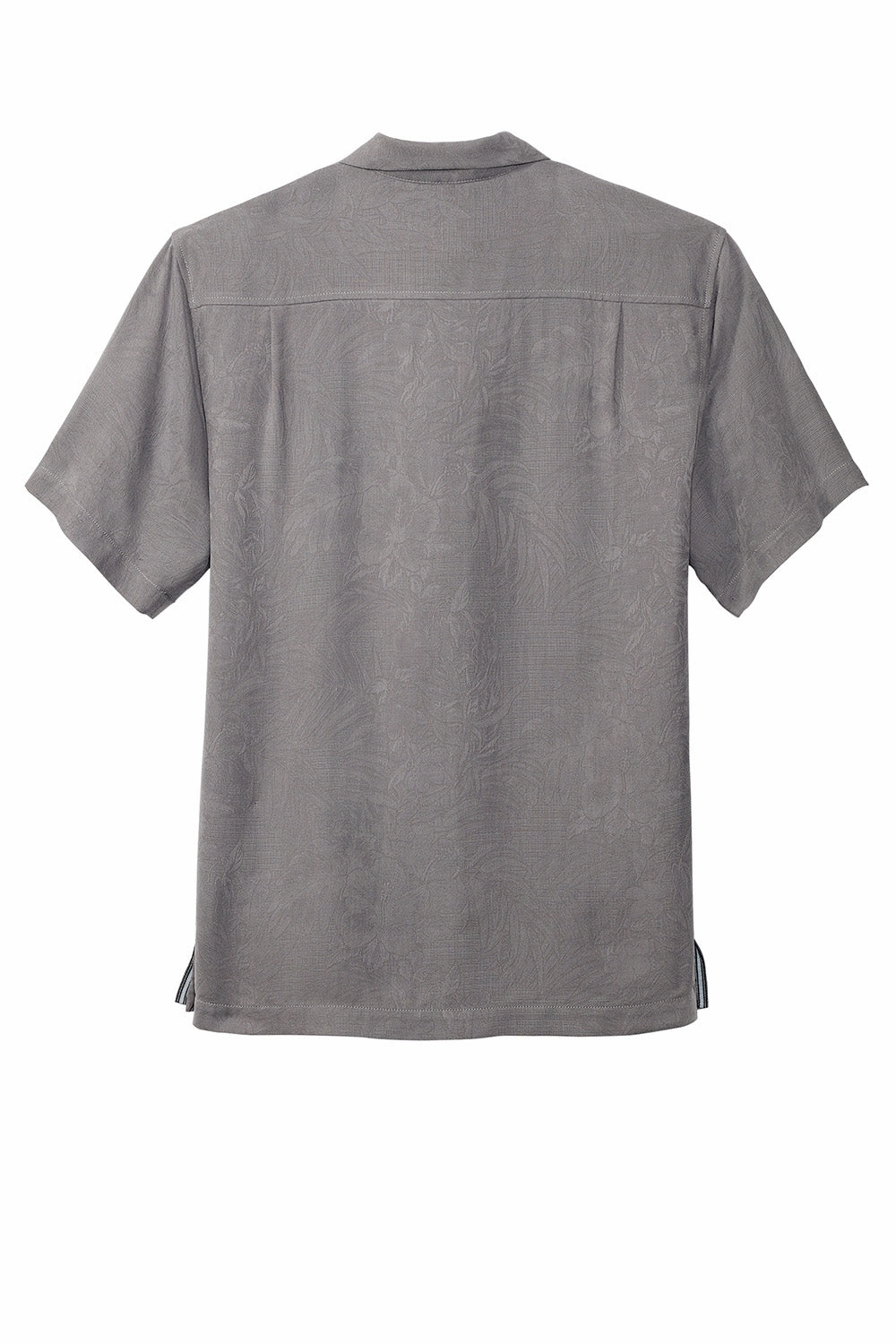 Tommy Bahama Mens Tropic Isles Short Sleeve Button Down Shirt - Shadow Grey