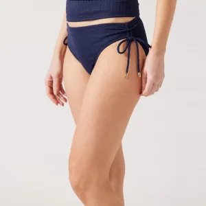 Womens Tommy Bahama Swimwear Tommy Bahama Cable Beach Tie Side Hipster Bottom - Mare Navy*
