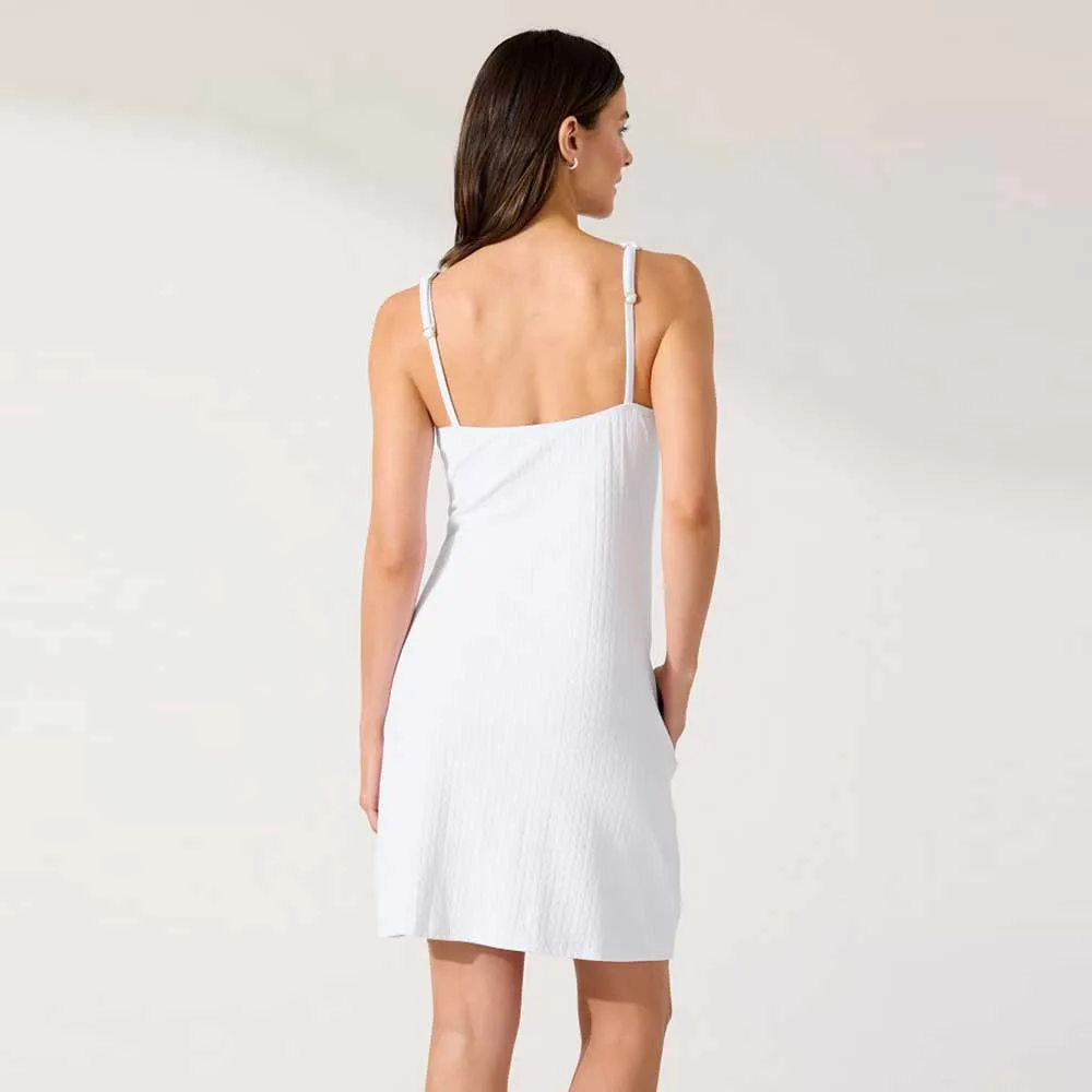 Womens Tommy Bahama Swimwear Tommy Bahama Cable Beach Vneck Spa Dress Cover Up - White