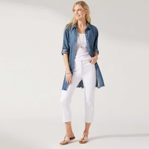 Womens Tommy Bahama Swimwear Tommy Bahama Chambray Boyfriend Shirt Cover Up - Chambray