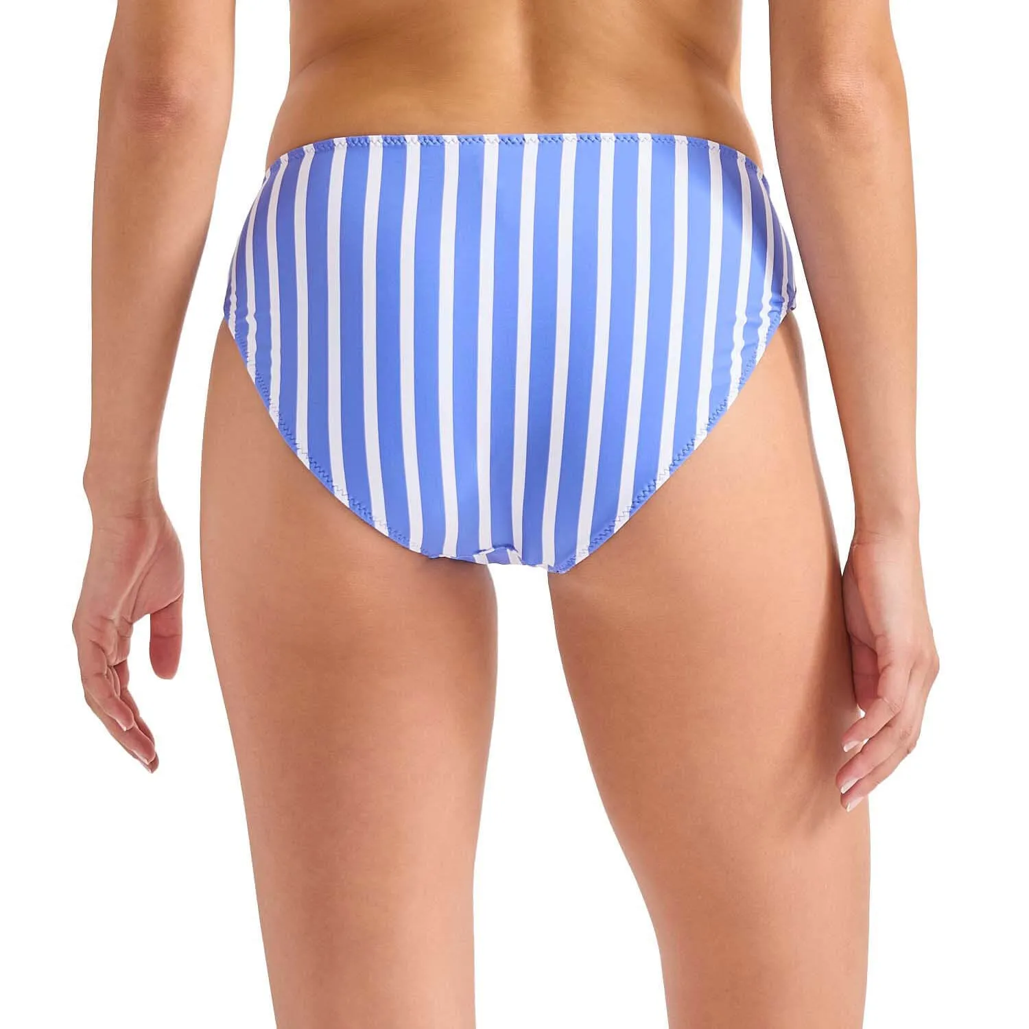 Womens Tommy Bahama Swimwear Tommy Bahama Coastline Stripe Reversible High Waist Bottom - Mare Navy