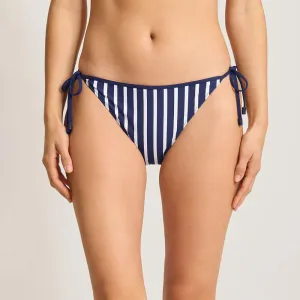 Womens Tommy Bahama Swimwear Tommy Bahama Coastline Stripe Reversible String Bottom - Mare Navy