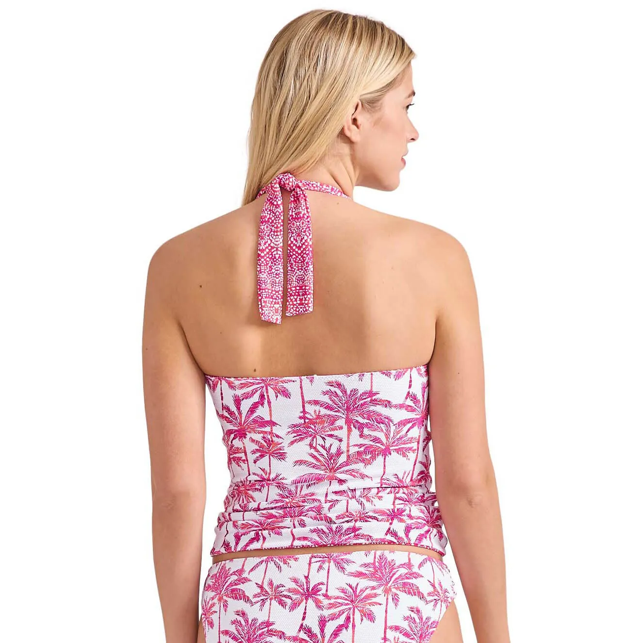 Womens Tommy Bahama Swimwear Tommy Bahama Island Cays Point Reversible Tankini Top - Pink Maui
