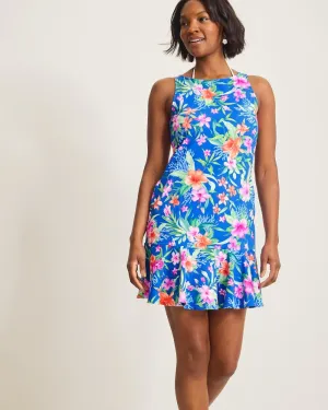 Womens Tommy Bahama Swimwear Tommy Bahama Isola Vita Flounce Spa Dress Cover Up - Palace Blue