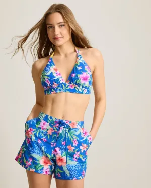 Womens Tommy Bahama Swimwear Tommy Bahama Isola Vita Reversible Halter  Top - Palace Blue