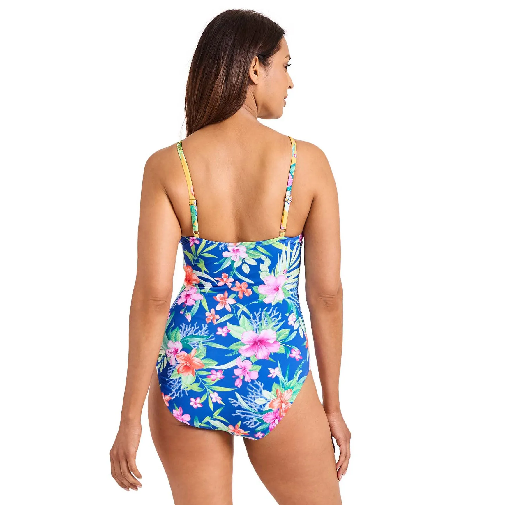 Womens Tommy Bahama Swimwear Tommy Bahama Isola Vita Twist Front One Piece Swimsuit - Palace Blue