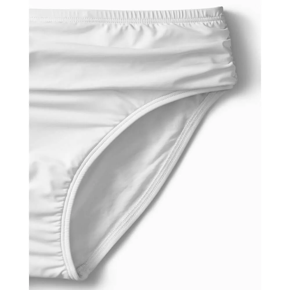 Womens Tommy Bahama Swimwear Tommy Bahama Pearl High Waist Sash Bikini Bottom - White