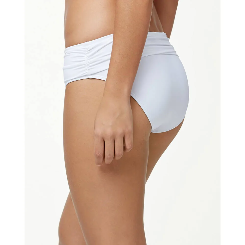 Womens Tommy Bahama Swimwear Tommy Bahama Pearl High Waist Sash Bikini Bottom - White