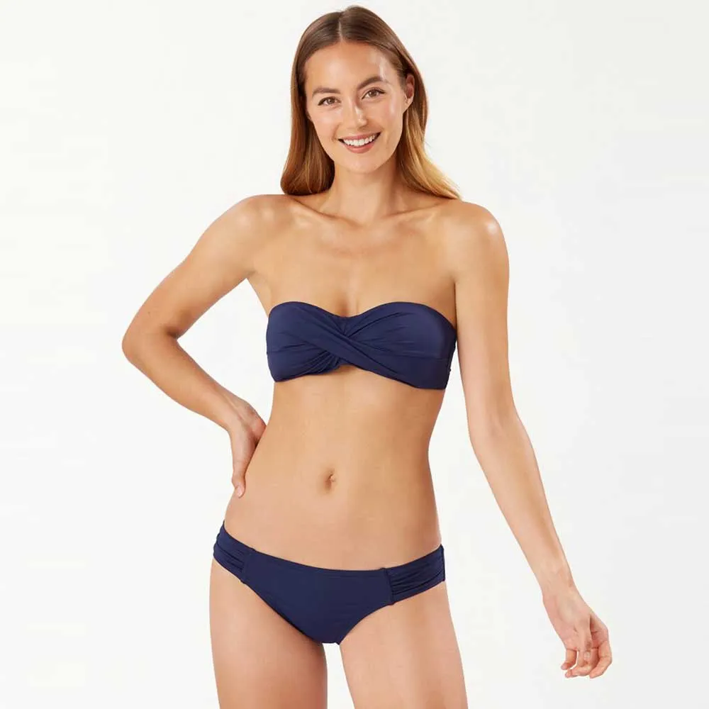 Womens Tommy Bahama Swimwear Tommy Bahama Pearl Twist Bandeau Bra Bikini Top - Mare Navy