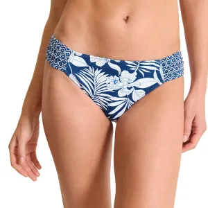 Womens Tommy Bahama Swimwear Tommy Bahama Womens Island Cays Blooms Reversible Hipster Bottom - Mare Navy Rev